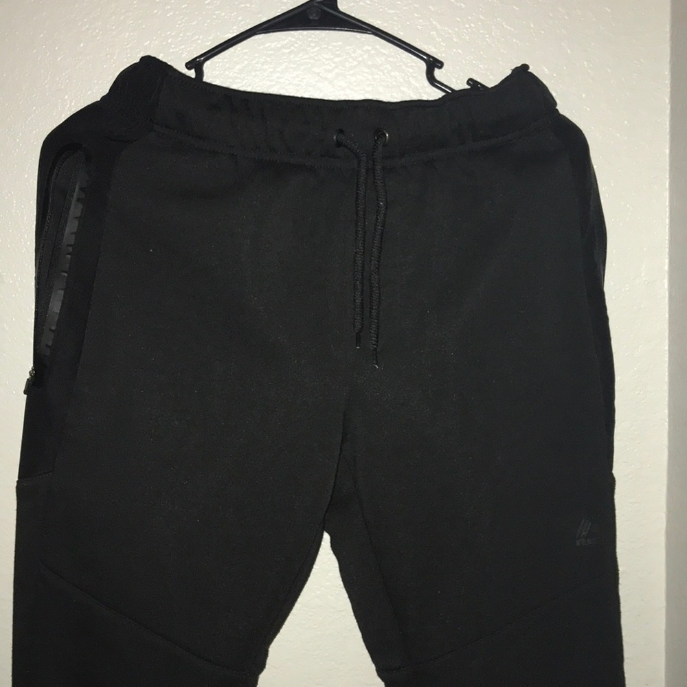 Mens RBX Sweatpants Black Size S Zip up pockets